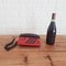 Telefono da scrivania vintage nero e rosso, anni '70, Immagine 14