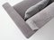 Sofá moderno Mid-Century de tela gris plomo con cojines de plumas y terciopelo al estilo de George Nelson para Knoll Inc. / Knoll International, 1968, Imagen 8