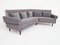 Sofá moderno Mid-Century de tela gris plomo con cojines de plumas y terciopelo al estilo de George Nelson para Knoll Inc. / Knoll International, 1968, Imagen 4