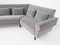 Sofá moderno Mid-Century de tela gris plomo con cojines de plumas y terciopelo al estilo de George Nelson para Knoll Inc. / Knoll International, 1968, Imagen 11