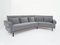 Sofá moderno Mid-Century de tela gris plomo con cojines de plumas y terciopelo al estilo de George Nelson para Knoll Inc. / Knoll International, 1968, Imagen 2