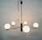 Chandelier with White Opal Spheres, 1960s 5