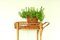 Vintage Carrello Bamboo and Wicker Bar Cart, Italy, 1970s 3