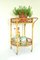 Vintage Carrello Bamboo and Wicker Bar Cart, Italy, 1970s 2