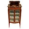 Intarsien & Vergoldete Bronze Vitrine, 19. Jh. 1