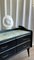 Mid-Century Italian Black Lacquered Sideboard with Marble Pattern Glass Top, 1950s, Image 7