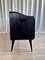 Mid-Century Italian Black Lacquered Sideboard with Marble Pattern Glass Top, 1950s, Image 8