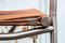 Set of Stool Miss B by Tito Agnoli for Bonacina in Inox & Leather 1997, 1990s 6