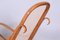 Art Deco Beech Rocking Chair with Footrest attributed to Thonet, Czech, 1920s 9