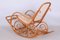 Art Deco Beech Rocking Chair with Footrest attributed to Thonet, Czech, 1920s 6