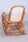 Art Deco Beech Rocking Chair with Footrest attributed to Thonet, Czech, 1920s 3