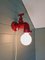 Rote Vintage Keramik Wandlampe in Form eines Wasserhahns, 1970er 11