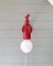 Rote Vintage Keramik Wandlampe in Form eines Wasserhahns, 1970er 6