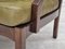 Divano a due posti in pelle verde e legno di teak, Scandinavia, anni '70, Immagine 18