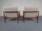 Mid-Century Cherry Wood Arm Chairs from Knoll, 1950s, Set of 2 5