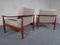Mid-Century Cherry Wood Arm Chairs from Knoll, 1950s, Set of 2 8