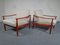 Mid-Century Cherry Wood Arm Chairs from Knoll, 1950s, Set of 2 21