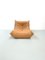 Fauteuil Togo Vintage en Cuir Camel par Michel Ducaroy pour Ligne Roset, France, 1970s 5