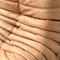 Fauteuil Togo Vintage en Cuir Camel par Michel Ducaroy pour Ligne Roset, France, 1970s 4