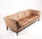 Vintage Danish Three-Seater Tan Leather Sofa, 1970s 3