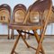 Bauhaus Klappstühle mit Krokodilmuster von Luterma, 1920er, 5er Set 9