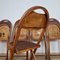 Bauhaus Klappstühle mit Krokodilmuster von Luterma, 1920er, 5er Set 6