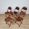 Bauhaus Klappstühle mit Krokodilmuster von Luterma, 1920er, 5er Set 4