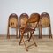Bauhaus Klappstühle mit Krokodilmuster von Luterma, 1920er, 5er Set 8
