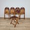 Bauhaus Klappstühle mit Krokodilmuster von Luterma, 1920er, 5er Set 5