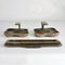 Architectural Bronze Square Push Pull Door Handles with Letterbox, 1970s, Set of 2 12