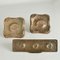 Architectural Bronze Square Push Pull Door Handles with Letterbox, 1970s, Set of 2 7