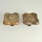 Architectural Bronze Square Push Pull Door Handles with Letterbox, 1970s, Set of 2 3