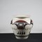 Terracotta Vase Painted with Black and Red Graphic Decorations, 1980 7
