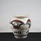 Terracotta Vase Painted with Black and Red Graphic Decorations, 1980 5