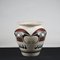 Terracotta Vase Painted with Black and Red Graphic Decorations, 1980 3
