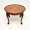 Antique Figured Walnut Pie Crust Coffee Table, 1920 3