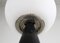 Bilia Table Lamp in Black Metal and Opaline Glass by Gio Ponti for Fontana Arte, 1970s 4