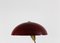 Table Lamp in Brass and Red Lacquered Aluminum from Arredoluce, 1950s, Image 5