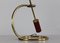 Table Lamp in Brass and Red Lacquered Aluminum from Arredoluce, 1950s, Image 4