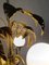 Chandelier with Gilded Leaves and White Opaline in the style of Hans Kögl, 1970s 7