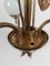 Chandelier with Gilded Leaves and White Opaline in the style of Hans Kögl, 1970s 16
