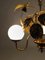 Chandelier with Gilded Leaves and White Opaline in the style of Hans Kögl, 1970s 8