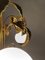 Chandelier with Gilded Leaves and White Opaline in the style of Hans Kögl, 1970s 2
