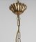 Chandelier with Gilded Leaves and White Opaline in the style of Hans Kögl, 1970s 10