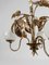 Chandelier with Gilded Leaves and White Opaline in the style of Hans Kögl, 1970s 9