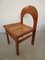 Arcadia Chairs in Curved Wood and Straw attributed to A. Caraceni for Tagliabue, 1970, Set of 6, Image 4