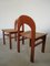 Arcadia Chairs in Curved Wood and Straw attributed to A. Caraceni for Tagliabue, 1970, Set of 6, Image 6