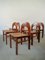 Arcadia Chairs in Curved Wood and Straw attributed to A. Caraceni for Tagliabue, 1970, Set of 6, Image 12