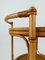 Mid-Century Round Serving Bar Cart Trolley in Bamboo & Rattan, Italy, 1960s 2