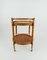 Mid-Century Round Serving Bar Cart Trolley in Bamboo & Rattan, Italy, 1960s 6